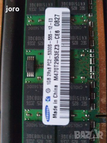 ram памет samsung 1gb ddr2, снимка 5 - Части за лаптопи - 39163699