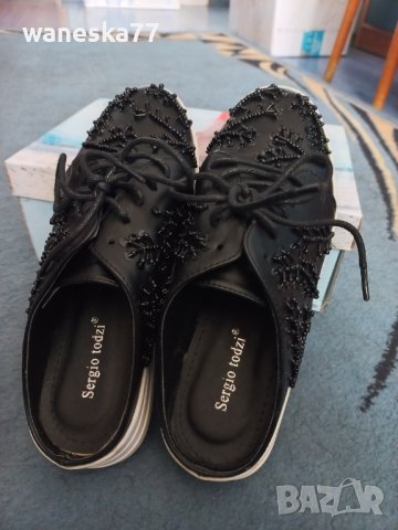 Спортно елегантни кецове/сникърси Sergio Todzi с отворена пета, снимка 5 - Дамски ежедневни обувки - 36851023