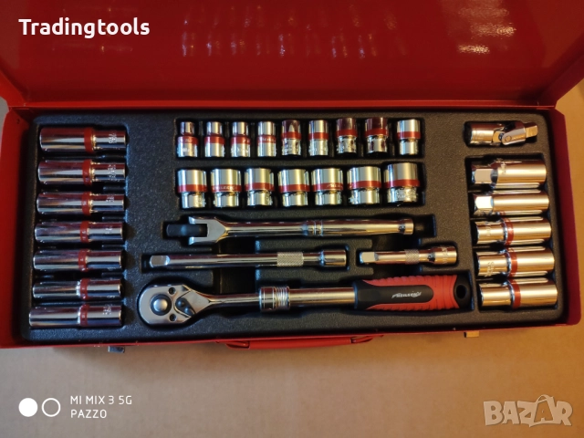 NEILSEN TOOLS гедоре /гидория 3/8 33части качествени вложки камъни комплект, снимка 2 - Гедорета - 52856047