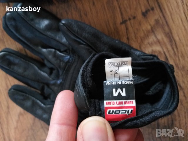 Icon Superduty 2 Gloves - мото кожени ръкавици, снимка 8 - Ръкавици - 43384087