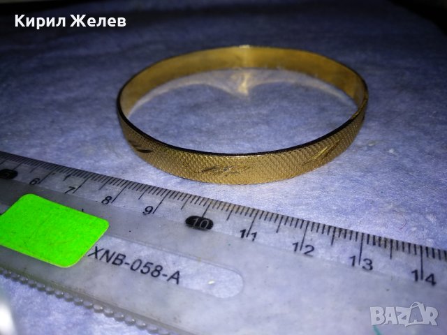 СТАРА ДЕБЕЛО ПОЗЛАТЕНА РЪЧНО ОРНАМЕНТИРАНА РЕТРО ГРИВНА / МИНЕРАЛСУВЕНИР от БЛАГОРОДНА СТОМАНА 37970, снимка 6 - Антикварни и старинни предмети - 40856401