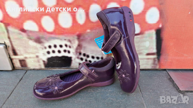 Английски детски обувки естествена кожа-светещи CLARKS , снимка 2 - Детски обувки - 44895380