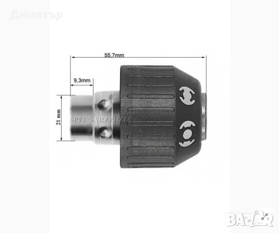 AEG Fixtec патронник Rohm за обикновени свредла, снимка 4 - Други инструменти - 48927469
