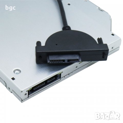 USB Кабел за Записващи Оптични устройства Засписвачки DVD CD Slimline SATA Laptop CD/DVD Rom Optical, снимка 7 - Лаптоп аксесоари - 32627048