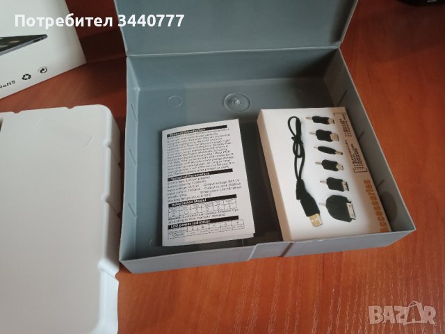 Външна или преносима батерия Power Bank SINOELE с набор накрайници за зареждане на iPad и iPhone, снимка 9 - Външни батерии - 39975296