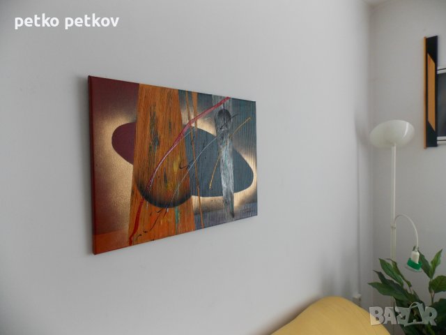 Абстрактна картина Vinter og vår, снимка 4 - Картини - 38483572