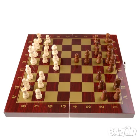 Луксозна Дъска за шах, дъска за табла, голяма, дървена шахматна дъска за табла и дама, Шахмат, Игра, снимка 6 - Шах и табла - 48169328