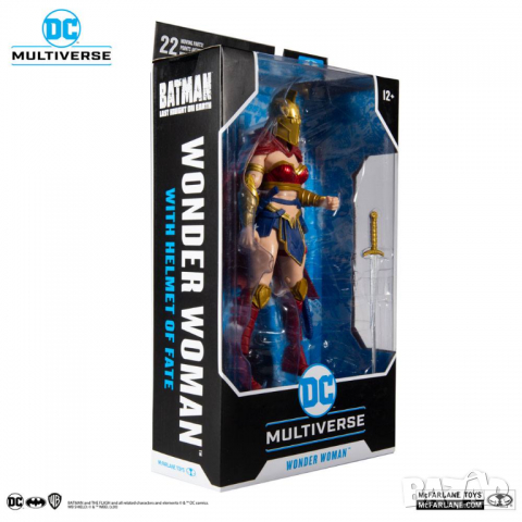 DC MULTIVERSE ACTION FIGURE LKOE WONDER WOMAN WITH HELMET OF FATE 18 CM, снимка 2 - Колекции - 36433155