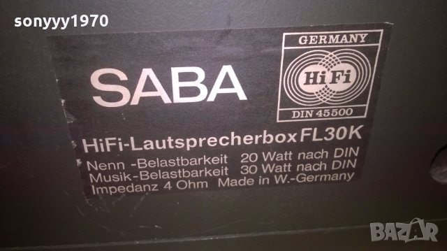 saba fl30k hifi-west germany-2бр тонколони внос германия, снимка 14 - Тонколони - 27983226