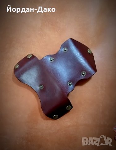 Холдер за карти от естествена кожа ръчна изработка, снимка 6 - Портфейли, портмонета - 40215809