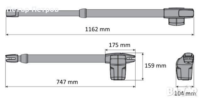 Автоматика Motorline LINCE 600/400 за отваряеми врати, снимка 11 - Електродвигатели - 37508836