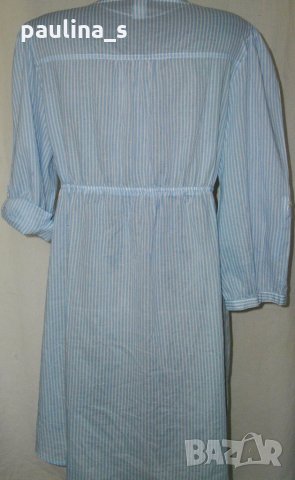 Рокля тип риза от много фин индииски памук ”Н&М”® / голям размер , снимка 9 - Рокли - 14788752