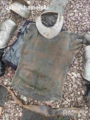 Рицарски доспехи/ризница/броня/шлем, снимка 7 - Антикварни и старинни предмети - 53240841