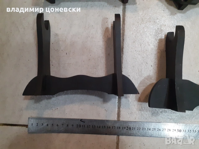 Дървена разглобяема стойка за нож,сабя,кортик,кама,пищов и др., снимка 3 - Колекции - 53486192