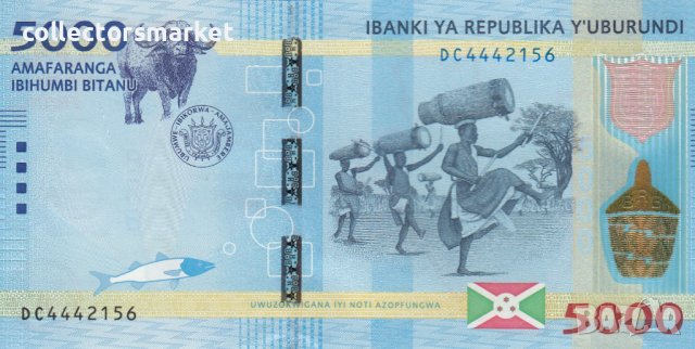 5000 франка 2015, Бурунди