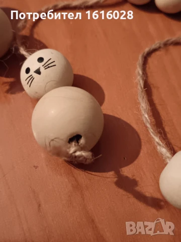 Великденски дървен гирлянд Зайчета., снимка 13 - Образователни игри - 50462861