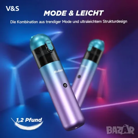  Ръчна прахосмукачка RUBOT, 8000Pa  на батерия , ръчна прахосмукачка безжична , снимка 4 - Прахосмукачки - 47872461