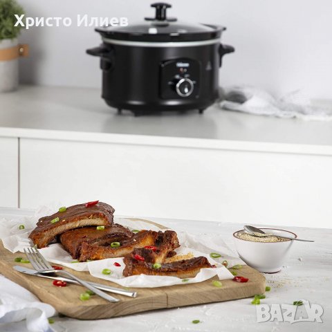 УРЕД ЗА БАВНО ГОТВЕНЕ Tristar 3,5 литра Slow Cooker, снимка 7 - Мултикукъри - 40072786