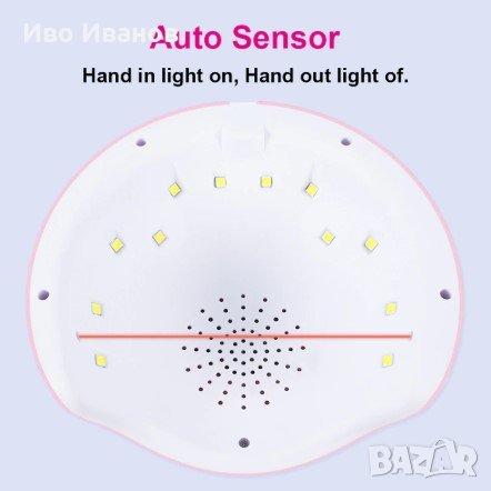 Лампа за маникюр, снимка 3 - Продукти за маникюр - 27936012