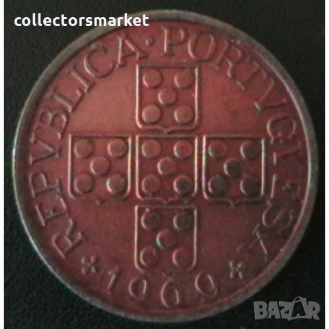 1 ескудо 1969, Португалия, снимка 2 - Нумизматика и бонистика - 32809440