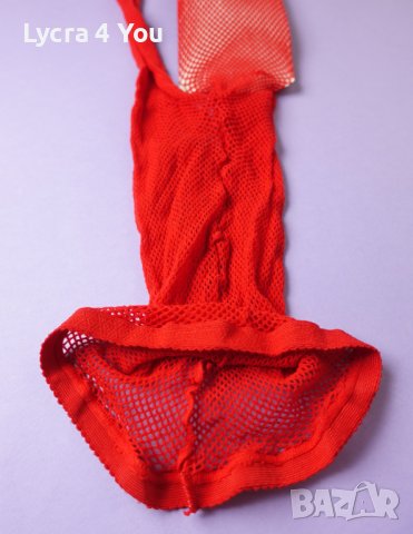 S/M нов червен мрежест дамски чорапогащник, снимка 6 - Бельо - 43870880