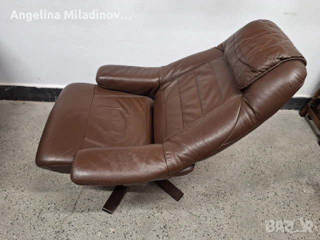 Фотьойл, кресло от естествена кожа със зони за релакс , снимка 5 - Дивани и мека мебел - 51310757