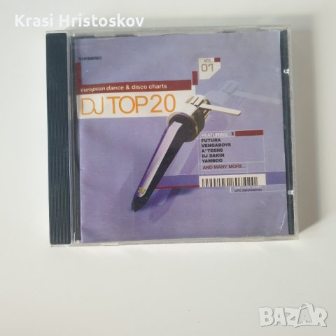 DJ top 20 european dance & disco charts cd, снимка 1 - CD дискове - 43545494