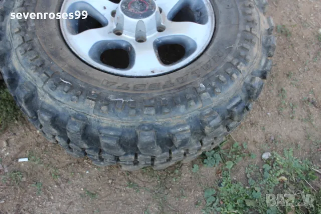 Алуминиеви джанти с гуми за опел фронтера Б 6X139 16 Opel Frontera B 4броя джанти 6Х139/16 , 7J ET38, снимка 3 - Части - 47501275