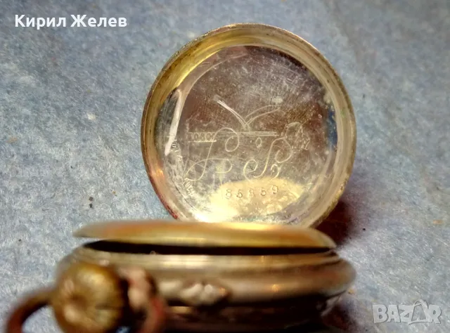 Стар ШВЕЙЦАРСКИ СРЕБЪРЕН ДЖОБЕН ЧАСОВНИК 8 РУБИНА СРЕБРО 800 с ПОЗЛАТА СТИЛНО ОРНАМЕНТИРАН 48398, снимка 13 - Антикварни и старинни предмети - 48006299