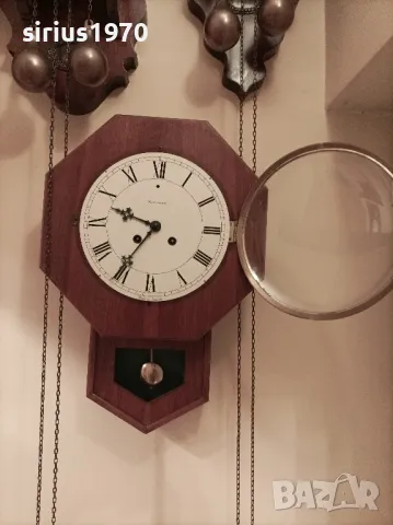 шведски стенен часовник работещ с ключ, снимка 2 - Стенни часовници - 50146043