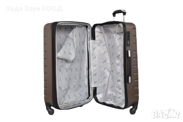 Куфар ABS среден 65 х 44 х 27см Черен/Син/Кафяв/Бордо, снимка 7 - Куфари - 40852545