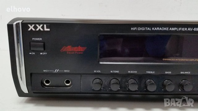 Стерео усилвател XXL AV-698, снимка 7 - Ресийвъри, усилватели, смесителни пултове - 28254236