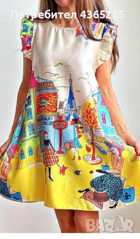 нови модели прекрасни рокли с уникални принтове, снимка 2 - Рокли - 50907223