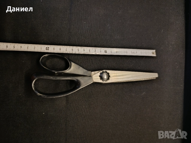Голяма назъбена ножица, снимка 4 - Антикварни и старинни предмети - 52020488