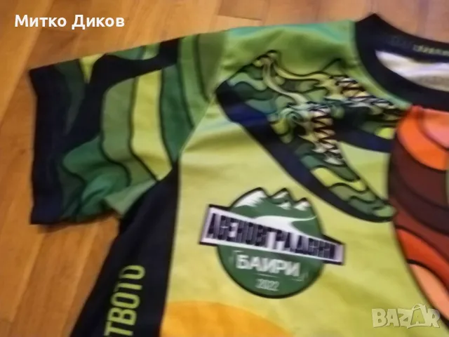 Тениска Асеновградски баири 2022г-на Дием спорт красива шарена размер Л, снимка 6 - Тениски - 49106224