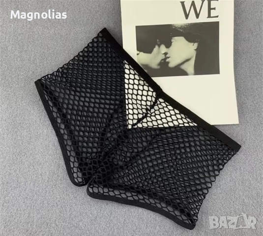 Черни мрежести мъжки, снимка 2 - Бельо - 51787926