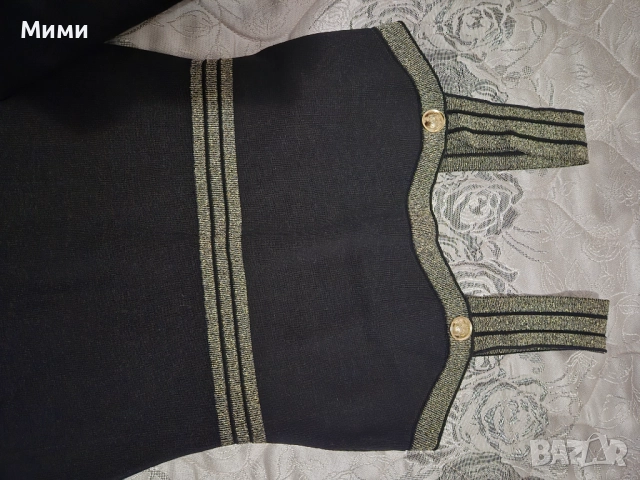 Дамски комплект рокля и жилетка , снимка 2 - Комплекти - 52392543