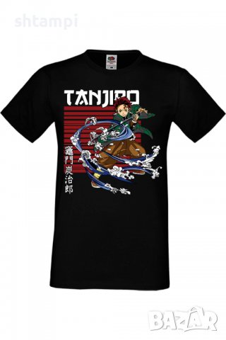 Мъжка тениска Demon Slayer Tanjiro Kamado 01,Анимация,игра,Празник,Повод,, снимка 2 - Тениски - 37936749