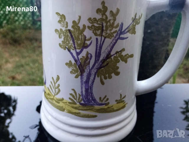 Немска халба за бира - за ловджии !, снимка 2 - Антикварни и старинни предмети - 51441665