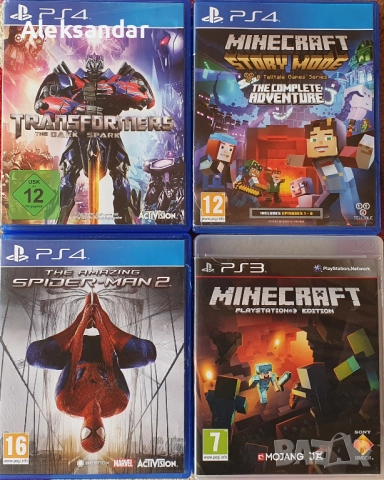 ps3 ps4 Minecraft Transformers Amazing Spiderman пс3 пс4 