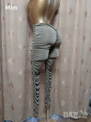 Еластичен набран клин в светло кафяво, снимка 7 - Клинове - 47516111