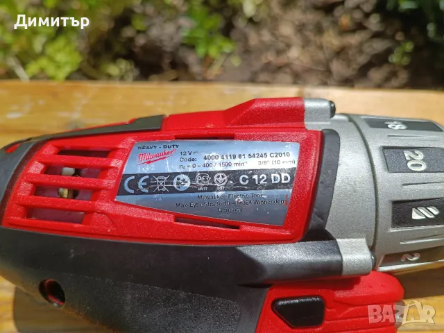 Milwaukee C12 DD тяло на винтоверт, снимка 6 - Винтоверти - 50156976