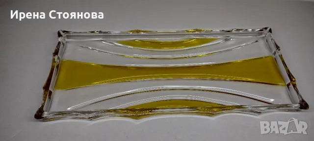 Плато за сервиране Walther Crystal Glas.
, снимка 1