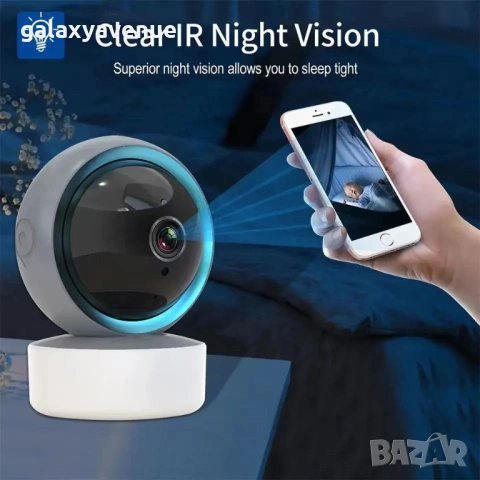 SUNISEE 8MP 2.4G Wifi Мини вътрешна охранителна камера Tuya APP, снимка 12 - HD камери - 53412545