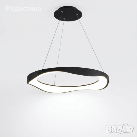 Модерна LED висяща лампа – 50W, Ø50 см | Чисто нова , снимка 5 - Лампи за таван - 53375607