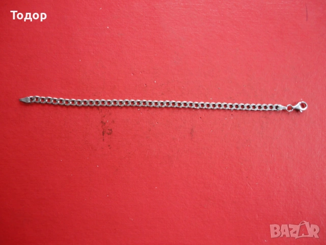 Страхотна сребърна гривна 1, снимка 4 - Гривни - 53060660