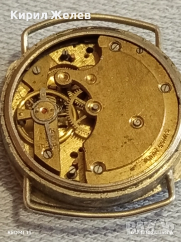 Стар механичен часовник SWISS MADE баланса работи рядък за КОЛЕКЦИЯ 51516, снимка 10 - Антикварни и старинни предмети - 52332858