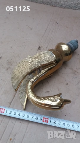 масивен бронзов кран с форма на птица , снимка 2 - Форми - 50659912