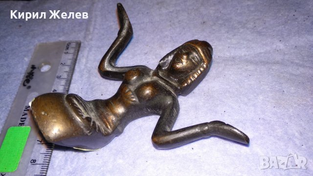 Стара ОЛОВНА СТАТУЕТКА ЕГИПЕТСКО БОЖЕСТВО ФИГУРКА СУВЕНИР за КОЛЕКЦИЯ ТЕМАТИЧЕН ИНТЕРИОР 10550, снимка 7 - Декорация за дома - 38892530