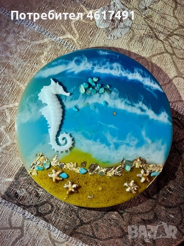 Картини от епоксидна смола 2 бр. 🖼️🌊